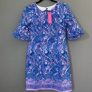 NWT Lilly Pulitzer Fiesta Stretch Dress Purple Iris Size 8